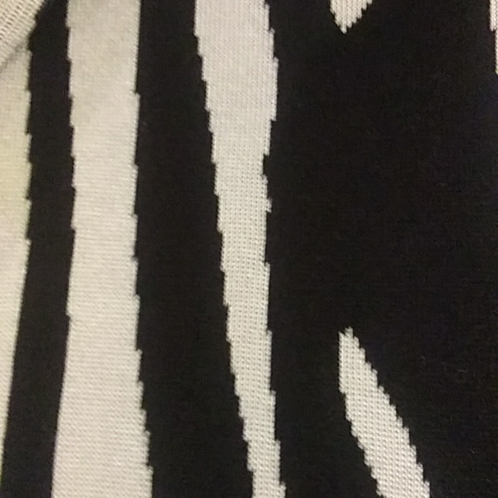 Dana Buchman Zebra Print Open Front Cardigan, Guc - image 8